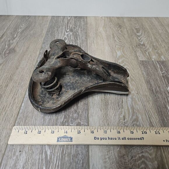 Persons Vintage Permco Dual Springs Saddle Seat Cruiser Colorblock Brown Tan - Picture 7 of 8